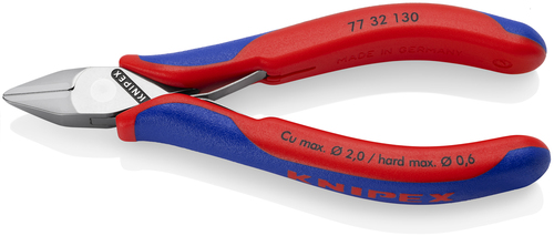 Knipex-Werk Elektronik-Seitenschneider durchgest.. Gelenk 77 32 130
