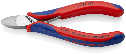 Knipex-Werk Elektronik-Seitenschneider durchgest.. Gelenk 77 82 130