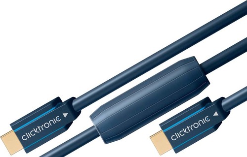 Clicktronic HDMI-Kabel aktiv,Ethernet 25m,FullHD/3D-TV 70088