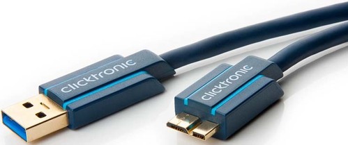Clicktronic USB-Verlängerung,Highspeed 3m,TypA 70120