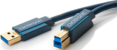 Clicktronic USB-Kabel,High Speed 3m,A/B 70093