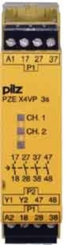 Pilz Kontaktblock rückfallverz. 24VDC 4n/o PZE X4V 8 #774584