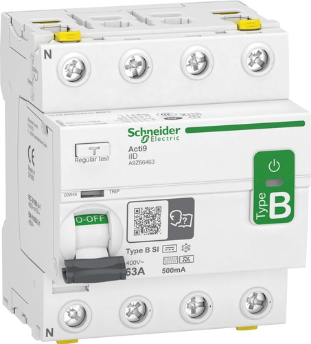 Schneider Electric FI-Schalter 4P 63A 500mA A9Z66463