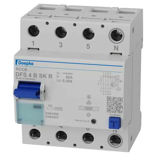 Doepke FI-Schalter 080-4/0,30-B SKR DSF4 #09156988 Doepke FI-Schalter 080-4/0,30-B SKR DSF4 #09156988