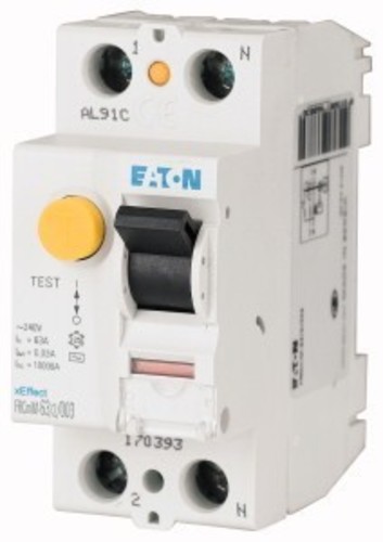Eaton FI-Schalter 16A, 2p, 30mA, Typ A FRCMM-16/2/003-A Eaton FI-Schalter 16A, 2p, 30mA, Typ A FRCMM-16/2/003-A