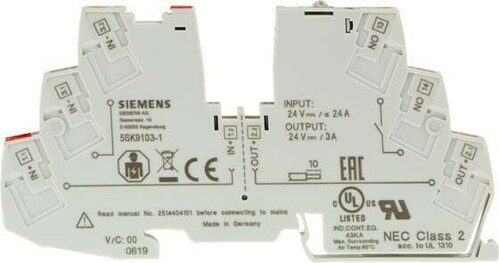 Siemens Dig.Industr. Geräteschutzschalter 2A DC24V 1 Hilfsch. 5SK9102-1