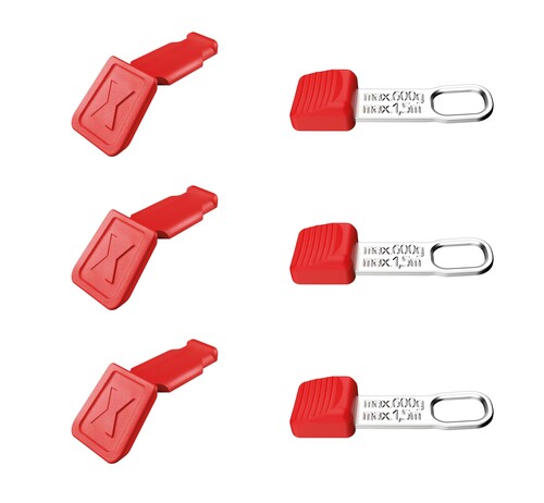 Knipex-Werk TehteredTool Clips Rot (je 3 Stk) 00 63 06 TCR