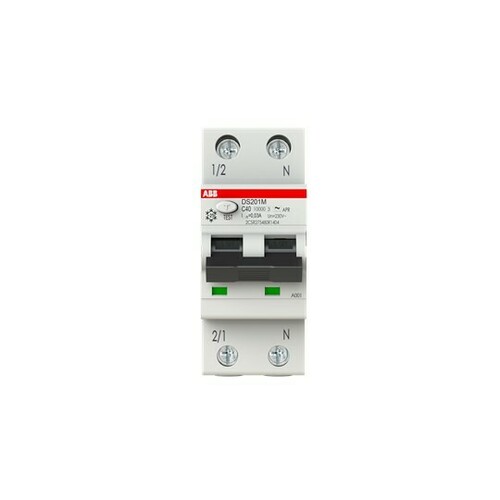 ABB Stotz S&J FI/LS-Schalter 10kA, 1p+N DS201MA-C40/0,03AP-R ABB Stotz S&J FI/LS-Schalter 10kA, 1p+N DS201MA-C40/0,03AP-R
