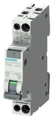 Siemens Dig.Industr. FI/LS-Schalter kompakt Typ F, 30mA, B16 5SV1316-3KK16