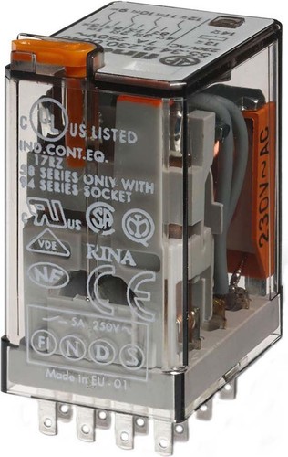 Finder Steckrelais m. Prüftaste 115VAC 55.34.8.110.5040