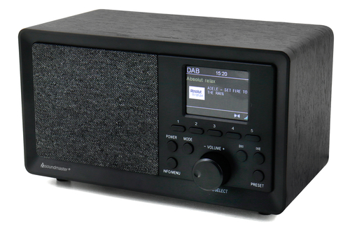 Soundmaster DAB+/UKW RDS Radio Farbdisplay DAB350SW sw