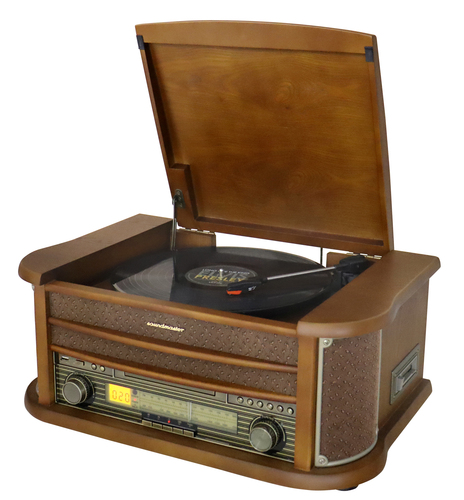 Soundmaster Nostalgie Musik-Center BT NR560 Holzfurnier