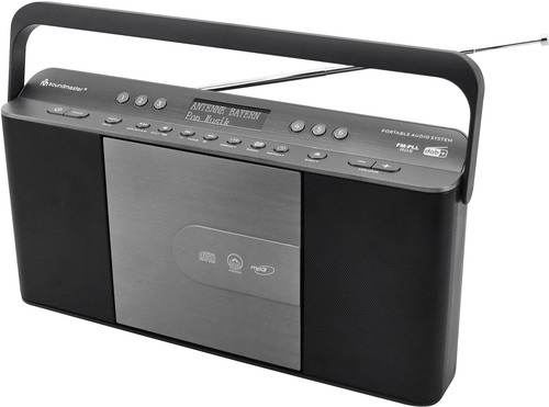 Soundmaster DAB+Stereo-Kofferradio CD,Hörbuchfunktion RCD1870SW sw