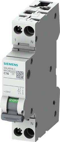 Siemens Dig.Industr. Leitungsschutzschalter 1+N-polig/1TE,C40 5SL6040-7 Siemens Dig.Industr. Leitungsschutzschalter 1+N-polig/1TE,C40 5SL6040-7