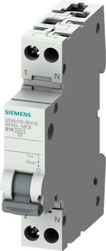 Siemens Dig.Industr. Brandschutzschalter 6kA, B10, 1+N, 1TE 5SV6016-6GV10