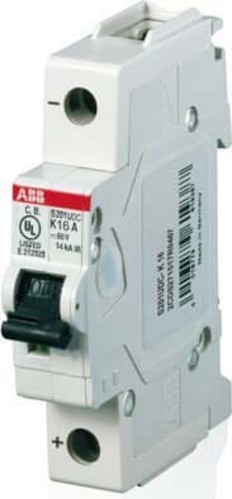 ABB Stotz S&J Sicherungsautomat 14kA,1A,1P K-Char. S201UDC-K1