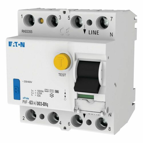 Eaton FI-Schalter 63A, 4p, 30mA PXF-63/4/003-Bfq Eaton FI-Schalter 63A, 4p, 30mA PXF-63/4/003-Bfq