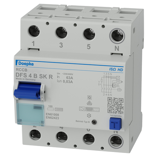 Doepke FI-Schalter 063-4/0,03-BSKRISOHD DFS4 #09144849HD Doepke FI-Schalter 063-4/0,03-BSKRISOHD DFS4 #09144849HD