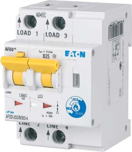 Eaton Brandschutzschalter B, 25 A, Typ A AFDD-25/2/B/003-A