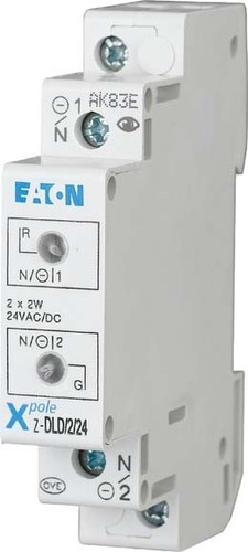 Eaton Doppelleuchte 24AC/DC, weiß/weiß Z-DLD/WH24