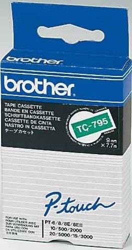 Brother Schriftbandkassette BF.grün/DF.schwarz TC-701
