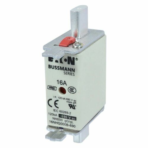 Eaton Sicherungseinsatz Nieders. 16A AC 690V 120kA 16NHG000B-690
