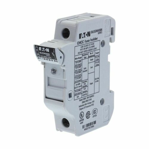 Eaton Sicherungshalter Niedersp. 30A AC 600V 1polig 1P 10X38MF#CHCC1DIU