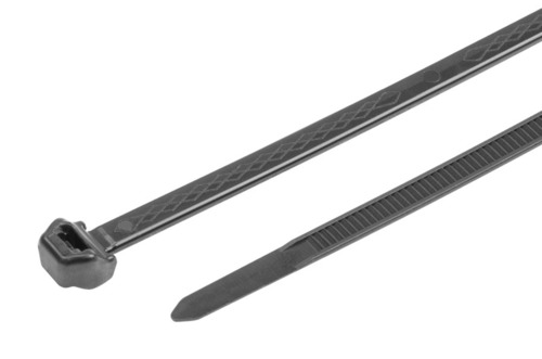 HellermannTyton Kabelbinder 200x4,9 anti slip schwarz S50ROS-PP-BK (100)