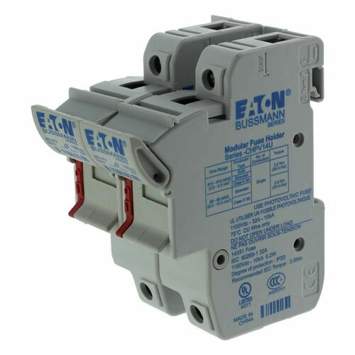 Eaton Sicherungshalter 32A 1500V superflink 2polig 2P 14x51 #CHPV142U
