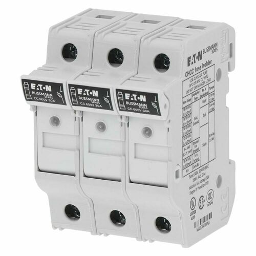 Eaton Sicherungshalter Niedersp. 30A AC 600V 3polig 3P 10X38 M#CHCC3DIU