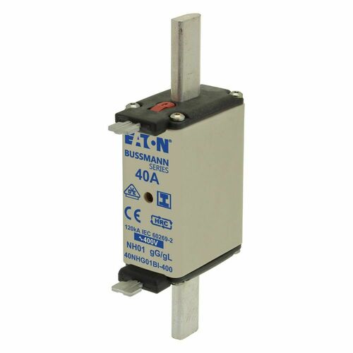 Eaton Sicherungseinsatz Nieders. 40A AC 400V 120kA 40NHG01BI-400