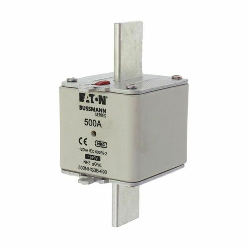 Eaton Sicherungseinsatz Nieders. 500A AC 690V 120kA 500NHG3B-690