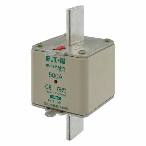Eaton Sicherungseinsatz Nieders. 500A AC 690V 120kA 500NHM3B-690