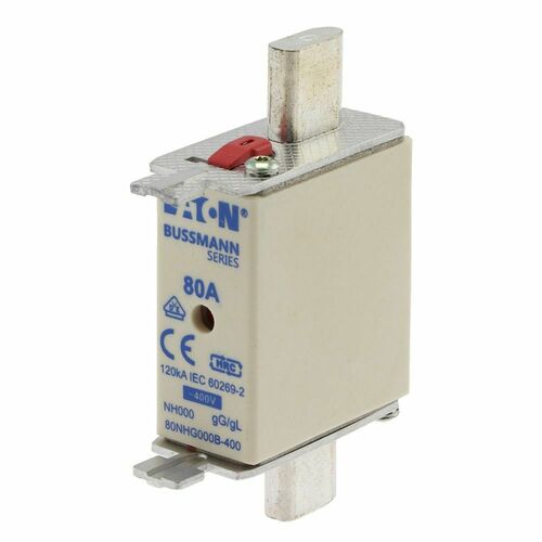 Eaton Sicherungseinsatz Nieders. 80A AC 400V 120kA 80NHG000B-400