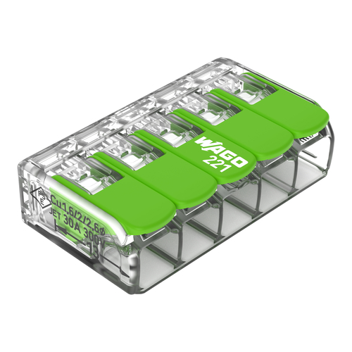 WAGO GmbH & Co. KG Verbindungsklemme mit Hebeln 221-625