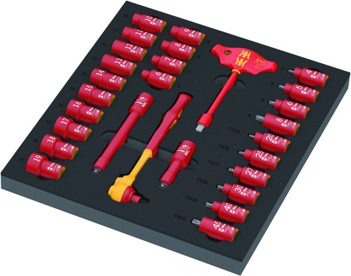 Wera Werk 9726 Schaumstoffeinlage KnarreSet 28-tlg 5150116001