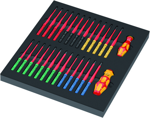Wera Werk 9751 Schaumstoffeinlage KK VDE Set 1, 28-tlg 5150151001