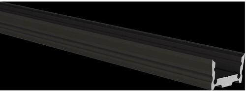 Radium Lampenwerk Aluprofil m.Abdeckung 2m schwarz FXZA4549