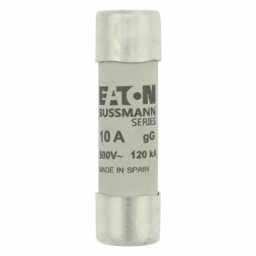 Eaton Sicherungseinsatz Nieders. 10A AC 500V 120kA CYL GG 14,#C14G10S Eaton Sicherungseinsatz Nieders. 10A AC 500V 120kA CYL GG 14,#C14G10S