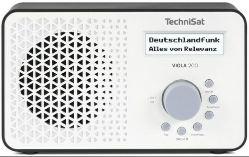 TechniSat DAB+ DigitalRadiowecker Wireless Charging VIOLA200 weiß/sw