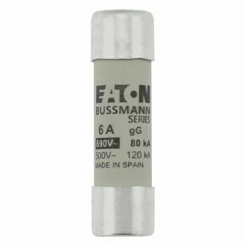 Eaton Sicherungseinsatz Nieders. 6A AC 690V 80kA CYLINDRICA#C14G6 Eaton Sicherungseinsatz Nieders. 6A AC 690V 80kA CYLINDRICA#C14G6