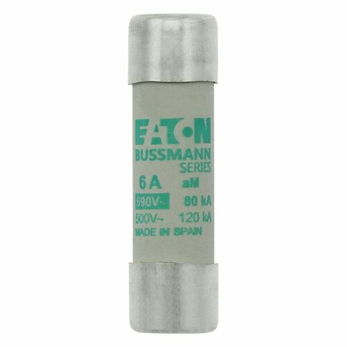 Eaton Sicherungseinsatz Nieders. 6A AC 690V 80kA CYLINDRICA#C14M6