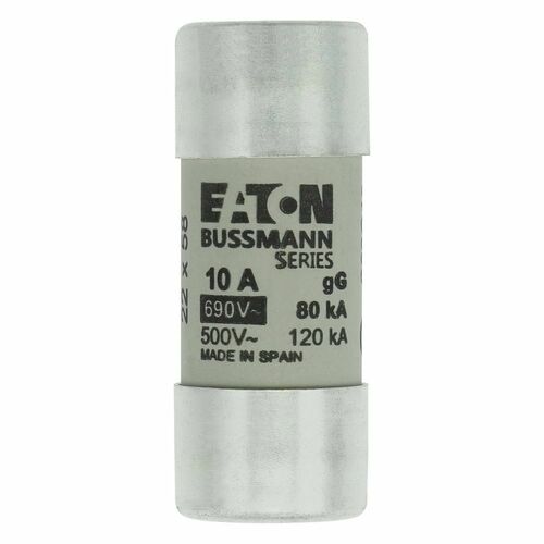Eaton Sicherungseinsatz Nieders. 10A AC 690V 80kA CYLINDRICA#C22G10
