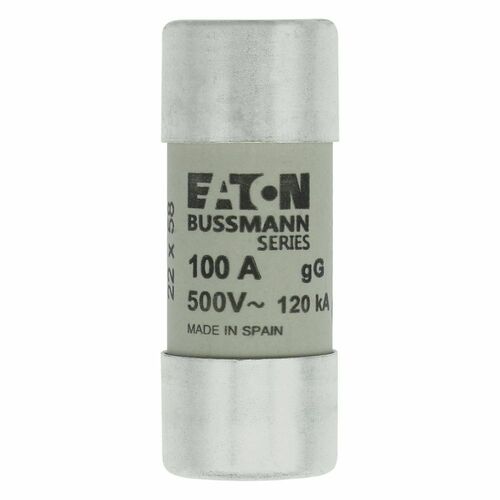 Eaton Sicherungseinsatz Nieders. 100A AC 500V 120kA CYLINDRICA#C22G100