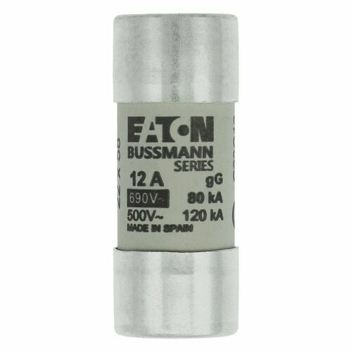 Eaton Sicherungseinsatz Nieders. 12A AC 690V 80kA CYLINDRICA#C22G12