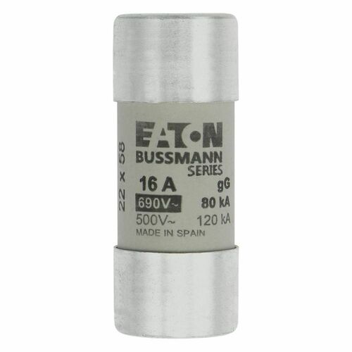 Eaton Sicherungseinsatz Nieders. 16A AC 690V 80kA CYLINDRICA#C22G16