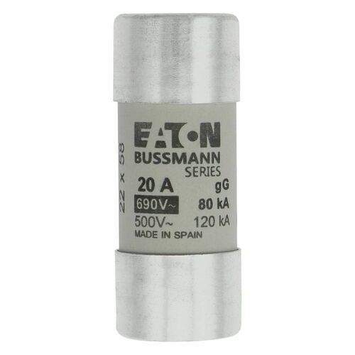 Eaton Sicherungseinsatz Nieders. 20A AC 690V 80kA CYLINDRICA#C22G20