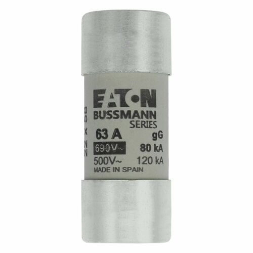 Eaton Sicherungseinsatz Nieders. 63A AC 690V 80kA CYLINDRICA#C22G63