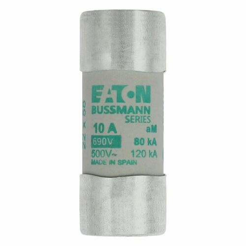 Eaton Sicherungseinsatz Nieders. 10A AC 690V 80kA CYLINDRICA#C22M10