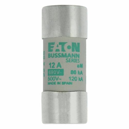 Eaton Sicherungseinsatz Nieders. 12A AC 690V 80kA CYLINDRICA#C22M12